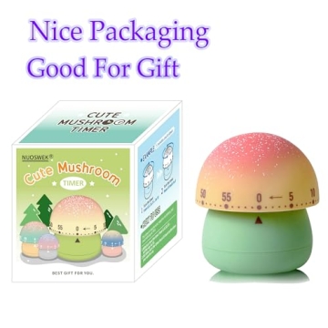 NUOSWEK Cute 60-Minute Manual Countdown Kitchen Timer