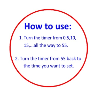 NUOSWEK Cute 60-Minute Manual Countdown Kitchen Timer