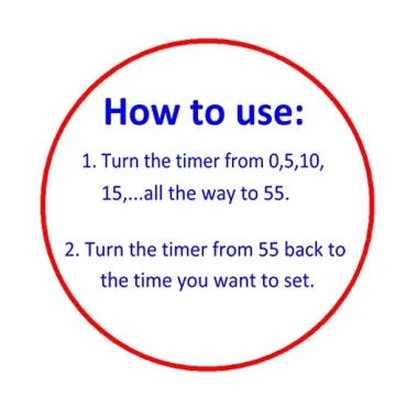 NUOSWEK Cute 60-Minute Manual Countdown Kitchen Timer