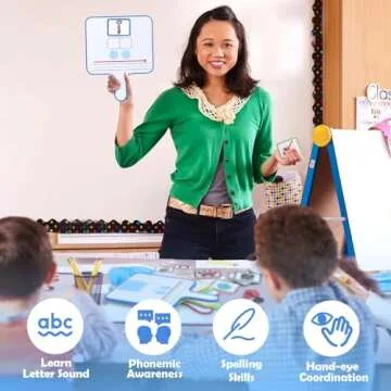 Joyreal Phonemic Awareness Games Magnetic Dry Erase Board Phonics Games, Elkonin Box Science of Reading Manipulatives, Speech Therapy Homeschool Supplies, Preschool Kindergarten Classroom Must Have