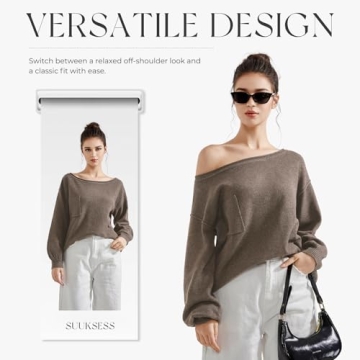 Trendy Off Shoulder Sweater for Women | SUUKSESS