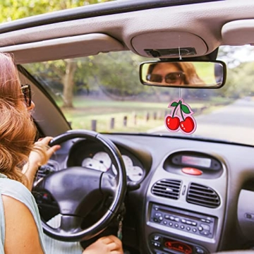 Preppy Scented Car Fresheners - 8 Pcs Pink Cherry Fragrance