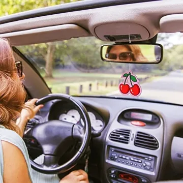 Preppy Scented Car Fresheners - 8 Pcs Pink Cherry Fragrance