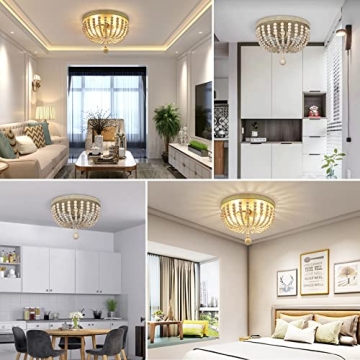 Farmhouse Wood Beaded Chandelier for Boho Charm