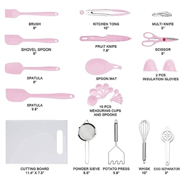 DESIGN VEICA Kitchen Utensils Set - 42 High-Quality Tools