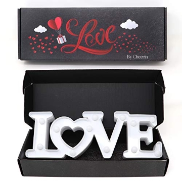 Cheerin Love Marquee Letters - Romantic Lighted Sign