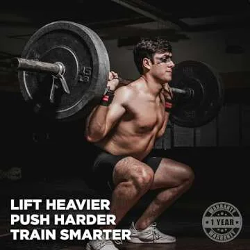 Wrist Wraps + Lifting Straps Bundle (2 Pairs) for Weightlifting, Cross Training, Workout, Gym, Powerlifting, Bodybuilding-Support for Women & Men,Avoid Injury during Weight Lifting-Red