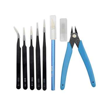 BXQINLENX Professional 20 PCS Model Tools Kit Modeler Basic Tools Craft Set Hobby Building Tools Kit...