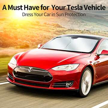 Premium Upgraded Sunshade for Tesla Model 3/Y Windshield