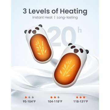 Shop AaoLin's 2 Pack Rechargeable Hand Warmers - 20Hrs Warmth