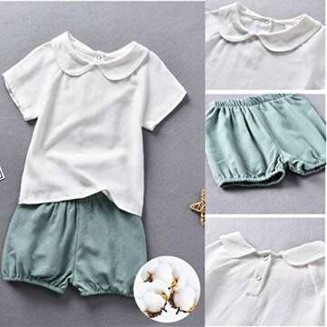 fioukiay 18-24 Months Baby Girl Clothes Infant Baby Girl Summer Outfits