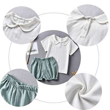fioukiay 18-24 Months Baby Girl Clothes Infant Baby Girl Summer Outfits