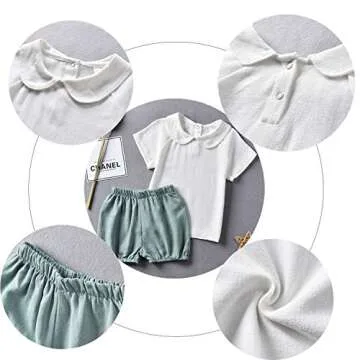 fioukiay 18-24 Months Baby Girl Clothes Infant Baby Girl Summer Outfits