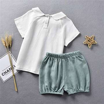 fioukiay 18-24 Months Baby Girl Clothes Infant Baby Girl Summer Outfits