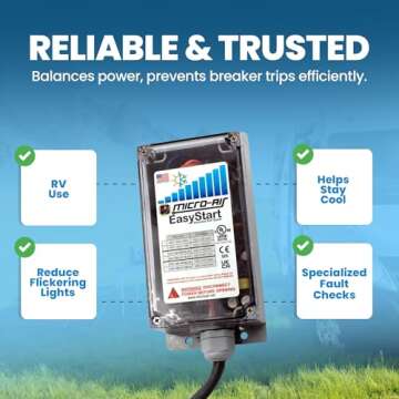 Micro-Air Easystart 364, Marine Air Conditioner Soft Start for RV Automotive Air Conditioner Compressor Unit, Travel Trailer Accessories + FREE Easy Installation Start Kit & Connector Parts Included