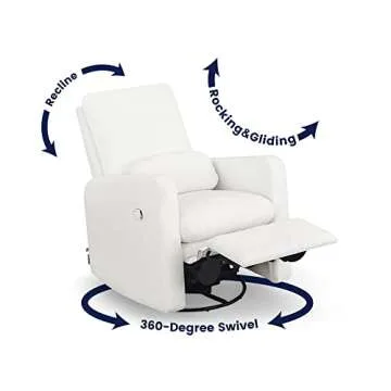 GAP babyGap Cloud Recliner with LiveSmart Evolve - Sustainable Performance Fabric, Artic