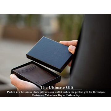 SERMAN BRANDS Money Clip Wallet - Slim RFID Minimalist Design