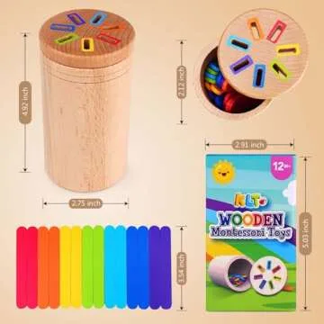KLT Montessori Toys: Color Sorting Fun for Toddlers