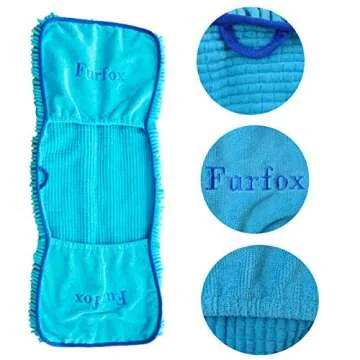Furfox Absorbent Dog Towel, Microfiber Quick Drying Towel Machine Washable with Hand Pockets Pet Towel for Medium Large Dog 35 x 15''