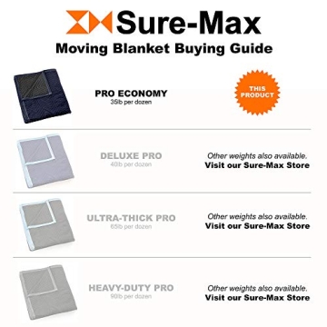 Sure-Max Moving Blanket - Professional Quality Protection