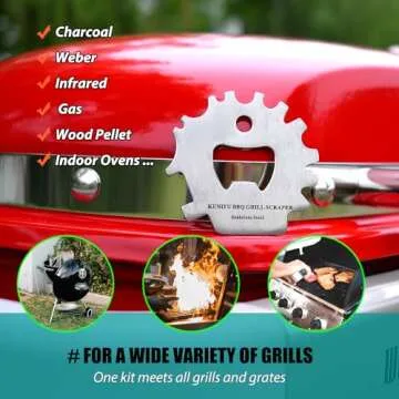 BBQ Grill Scraper - Safe, Versatile, Ideal Gift for Grilling