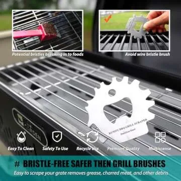 BBQ Grill Scraper - Safe, Versatile, Ideal Gift for Grilling