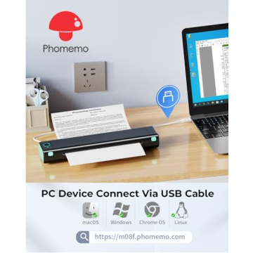 Phomemo M08F Portable Thermal Printer for Travel