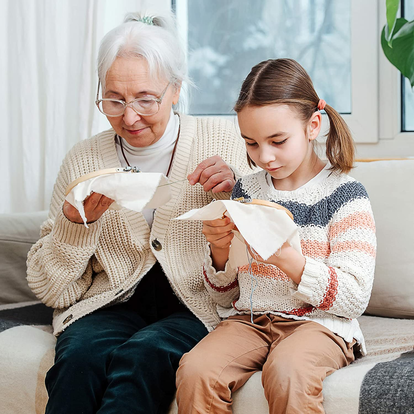 Embroidery Starter Kit - 3 Sets with Patterns