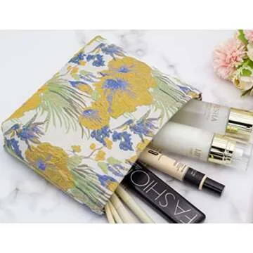 Stylish Canvas Makeup Organizer Pouch for Women