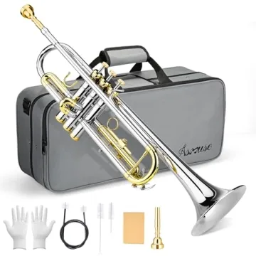 Asmuse Trumpet Instrument Set for Beginners with Case and Accessories