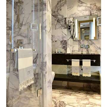 Premium Aegean Luxury Turkish Hand Towels Set - Organic Cotton