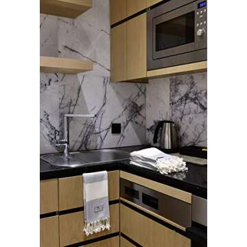 Premium Aegean Luxury Turkish Hand Towels Set - Organic Cotton