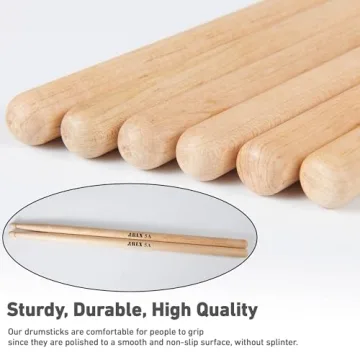5A Maple Drumsticks - Perfect for Drummers
