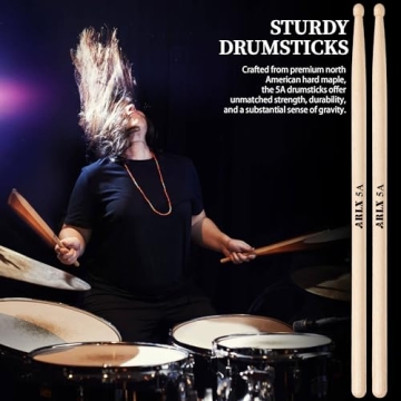 5A Maple Drumsticks - Perfect for Drummers