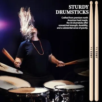 5A Maple Drumsticks - Perfect for Drummers