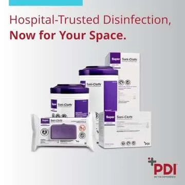 Super Sani-Cloth Surface Disinfectant Wipe, Individual Packets | 50 Count