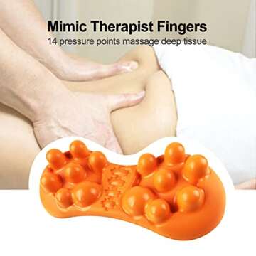 TURQEZRA Piriformis Release Tool Sciatica Pain in Hip & Lower Back - 14 Trigger Points Massage Tight...