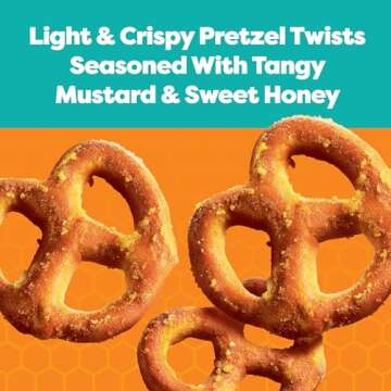 Glutino Gluten Free Honey Mustard Pretzel Twists, Gluten Free Snacks, 14.1 oz.