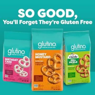 Glutino Gluten Free Honey Mustard Pretzel Twists, Gluten Free Snacks, 14.1 oz.