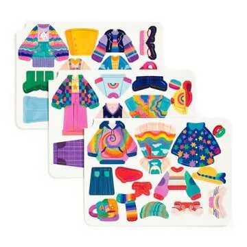 Mudpuppy Enchanted Nutcracker – Magnetic Dress Up Game with Illustrated Christmas Scenes Including 2 Ballerina Characters and Over 40 Mix and Match Magnets Perfect for Holiday Travel