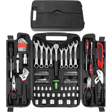 TLGREEN 95 Piece Mechanics Tool Set for Home Use