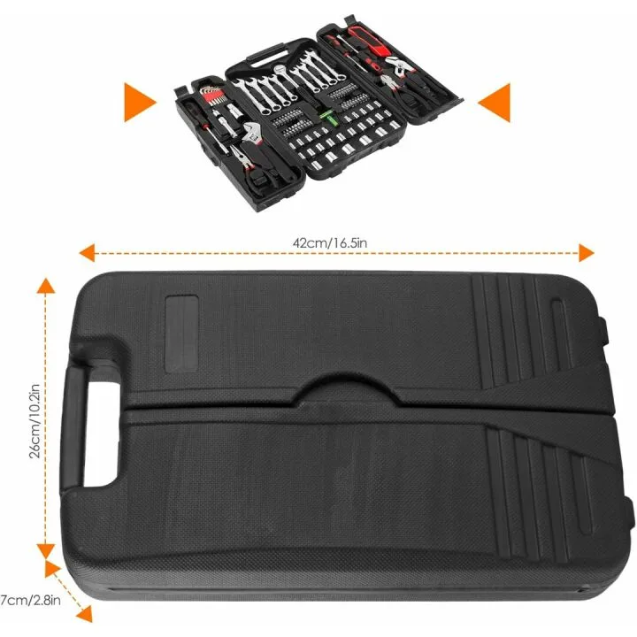 TLGREEN 95 Piece Mechanics Tool Set for Home Use