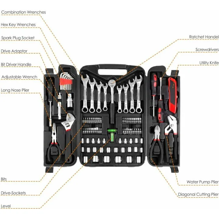 TLGREEN 95 Piece Mechanics Tool Set for Home Use