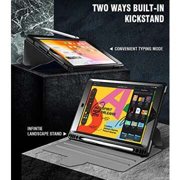 Poetic Explorer Case: iPad 10.2 Rugged Folio with Protector