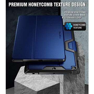 Poetic Explorer Case: iPad 10.2 Rugged Folio with Protector