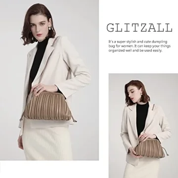 GLITZALL Clutch Purse Dumpling Bag Women Designer Handbag