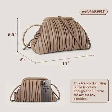 GLITZALL Clutch Purse Dumpling Bag Women Designer Handbag