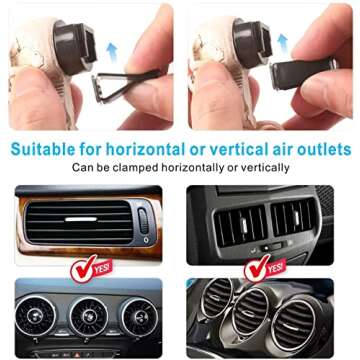Skull Decor Car Air Freshener Vent Clip Goth Truck Interior Accessories for Men Women Teens Stuff for Jeep Horror Skeleton Auto Scents Halloween Dashboard Decorations Funny Christmas Gifts for Dad Mom