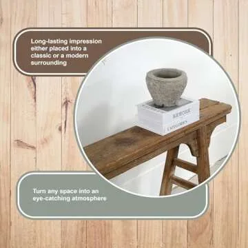 Lily’s Living Vintage Noodle Bench - Unique Reclaimed Wood