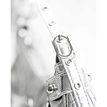 MadGrandeur Small Silver Purse - Stylish Y2K Hobo Bag